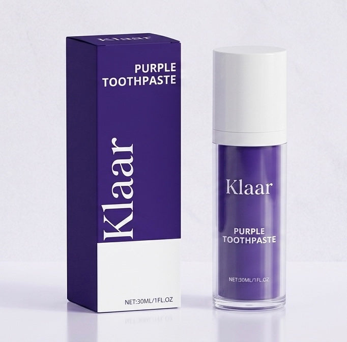 Transformez votre sourire avec le Dentifrice Violet Klaar™